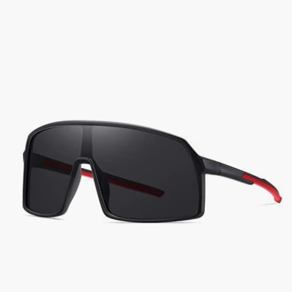 Sports Polarized Shield Sunglasses w/ UV Protection for Men & Women